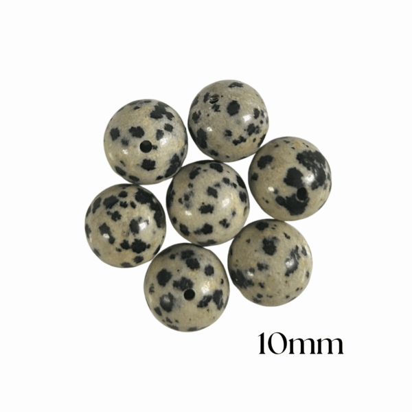 PERLES JASPE DALMATIEN – Image 3