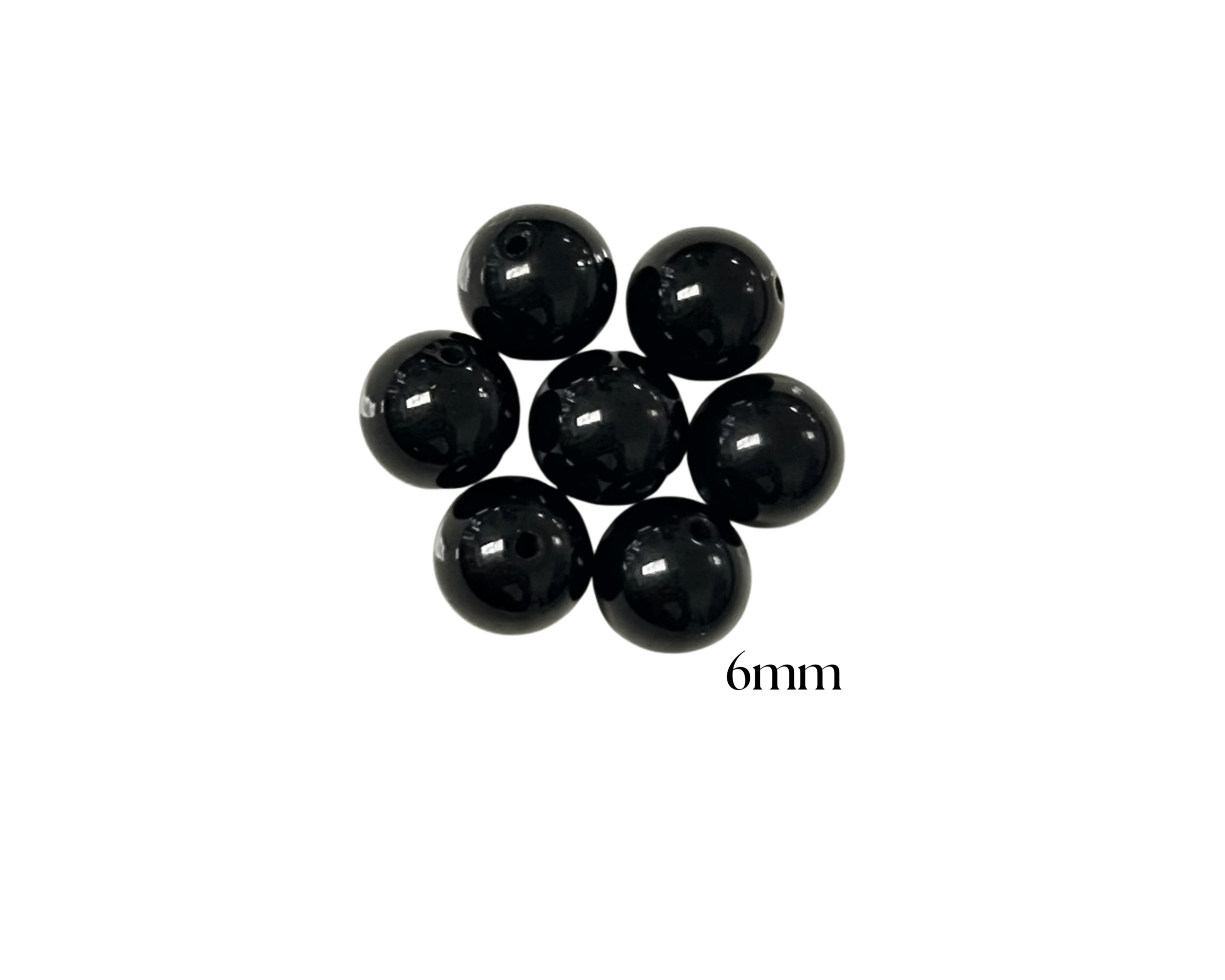 PERLES OBSIDIENNE NOIRE – Image 2