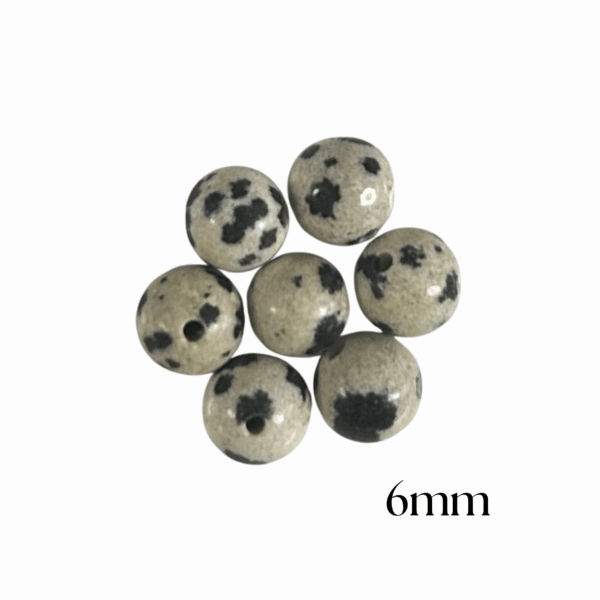 PERLES JASPE DALMATIEN – Image 2