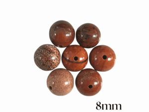 PERLES JASPE ROUGE