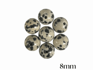 PERLES JASPE DALMATIEN