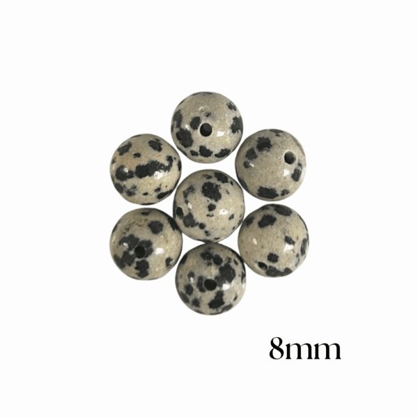 PERLES JASPE DALMATIEN