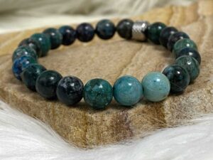 Bracelet chrysocolle 8mm