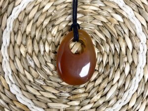 Pendentif Cornaline troué