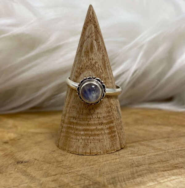 Bague Labradorite Blanche argent 925
