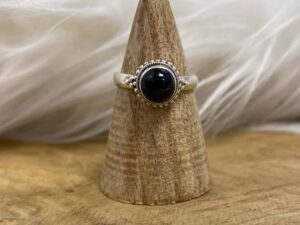 Bague onyx argent