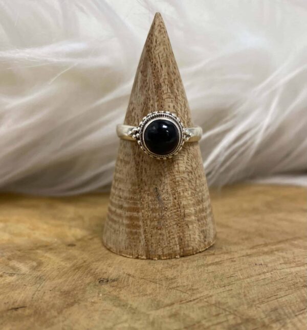 Bague onyx argent