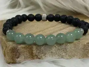 Bracelet apaisement en perle d'aventurine verte