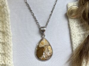 PENDENTIF JASPE CAPPUCCINO