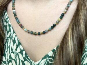 COLLIER AGATE INDIENNE