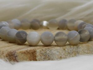 BRACELET AGATE GRISE