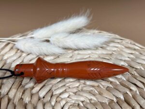 PENDULE THOT JASPE ROUGE
