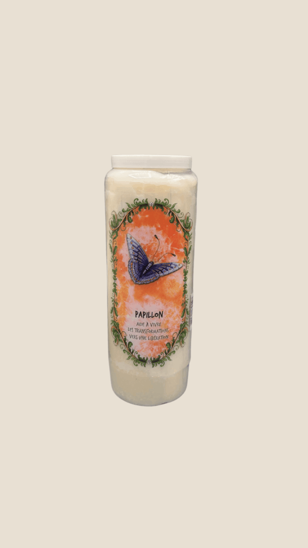 BOUGIE DE NEUVAINE PAPILLON