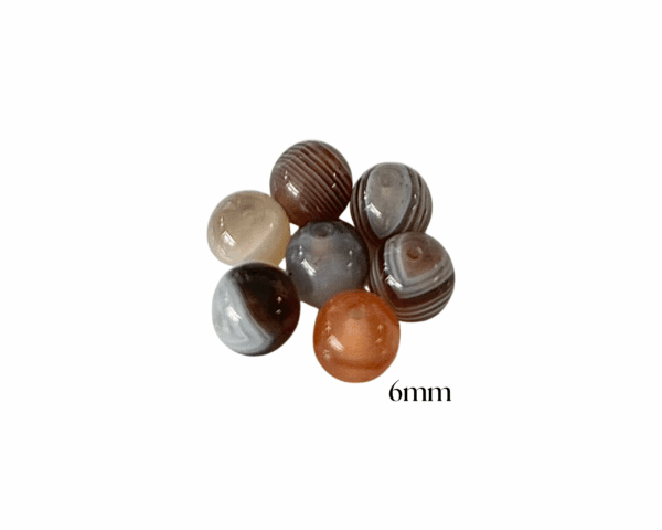 PERLES AGATE BOTSWANA GRISE – Image 2