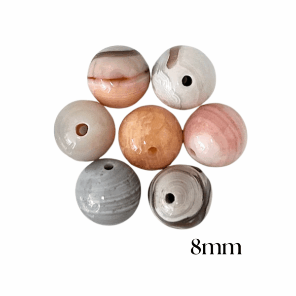 PERLES AGATE BOTSWANA ROSE