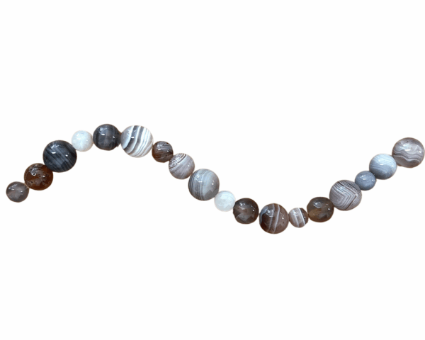 PERLES AGATE BOTSWANA GRISE – Image 5