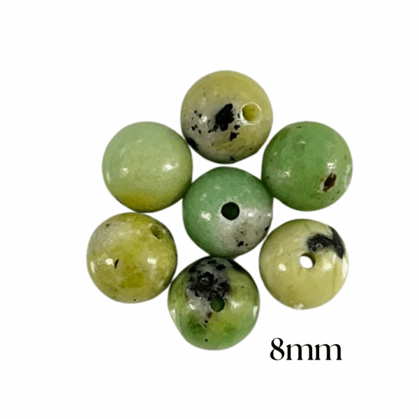 PERLES CHRYSOPRASE CITRON