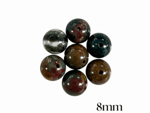 PERLES JASPE HÉLIOTROPE