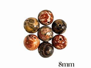 PERLES JASPE LÉOPARD
