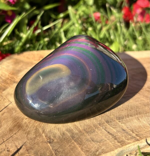 GALET OBSIDIENNE OEIL CÉLESTE