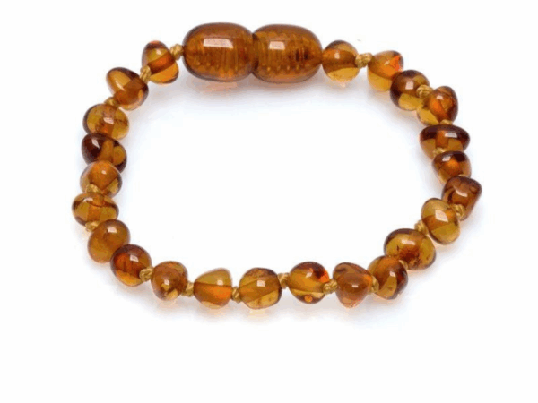 BRACELET BÉBÉ AMBRE COGNAC
