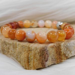 Bracelet cornaline 8mm