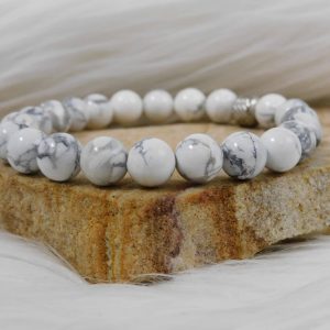 BRACELET HOWLITE 8MM