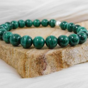 Bracelet malachite 8mm