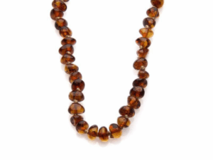 COLLIER BÉBÉ AMBRE COGNAC