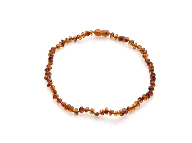 COLLIER BÉBÉ AMBRE COGNAC – Image 3