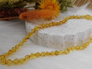 COLLIER BÉBÉ AMBRE JAUNE