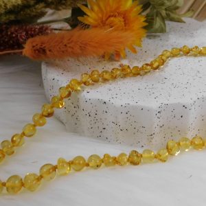 COLLIER BÉBÉ AMBRE JAUNE