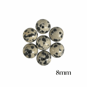 PERLES JASPE DALMATIEN