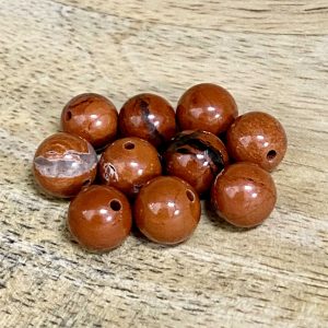 Perle 8mm Jaspe Rouge