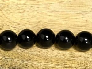 Perle 10mm Obsidienne Œil celeste