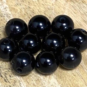 PERLE OBSIDIENNE OEIL CELESTE