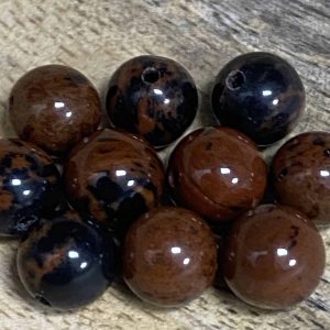 PERLE OBSIDIENNE ACAJOU