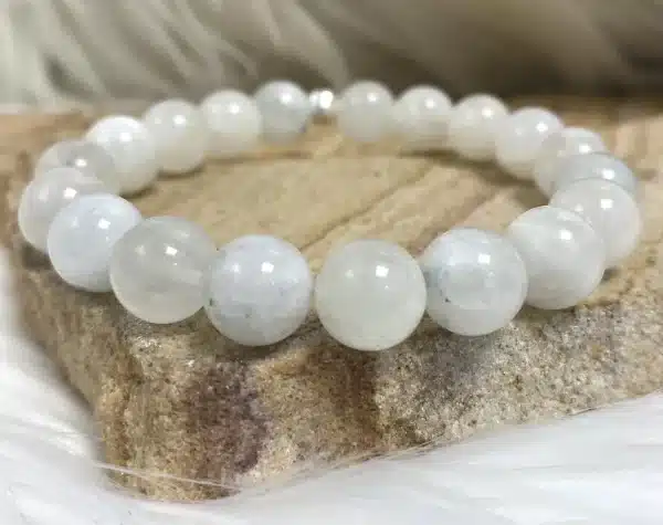 BRACELET LABRADORITE BLANCHE – Image 5