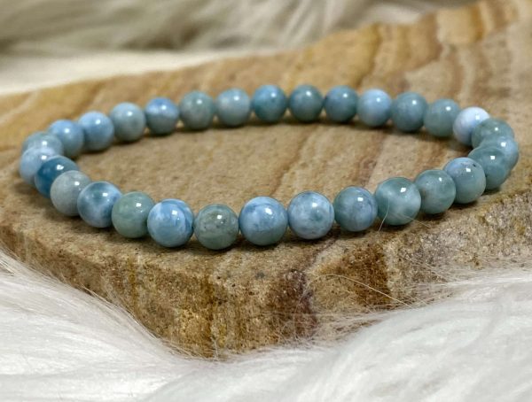 Bracelet larimar 6mm