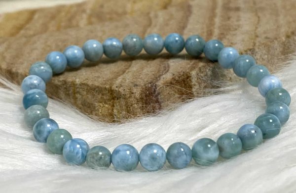 Bracelet larimar 6mm