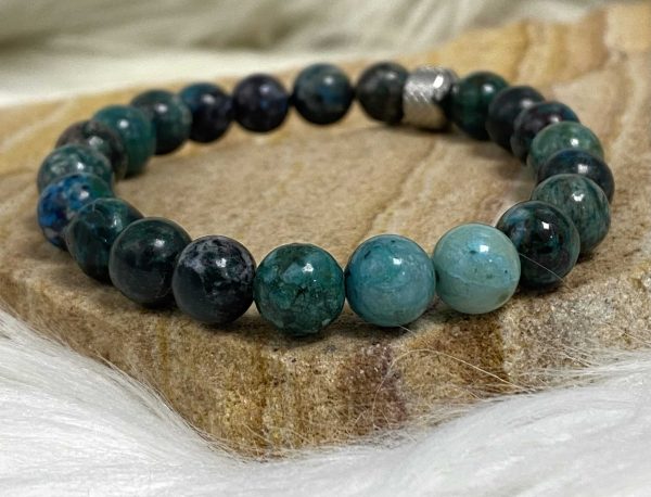 Bracelet chrysocolle 8mm