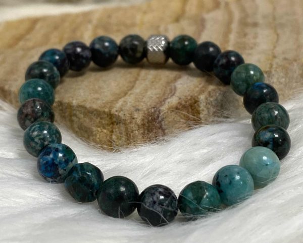 Bracelet chrysocolle 8mm