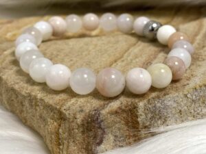 Bracelet opale rose 8mm