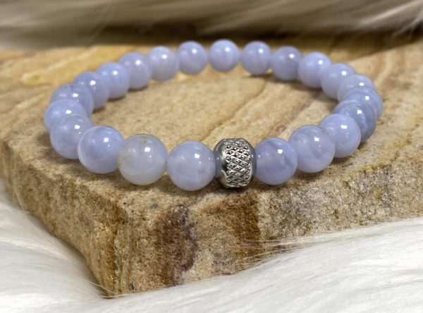 Bracelet calcédoine 8mm