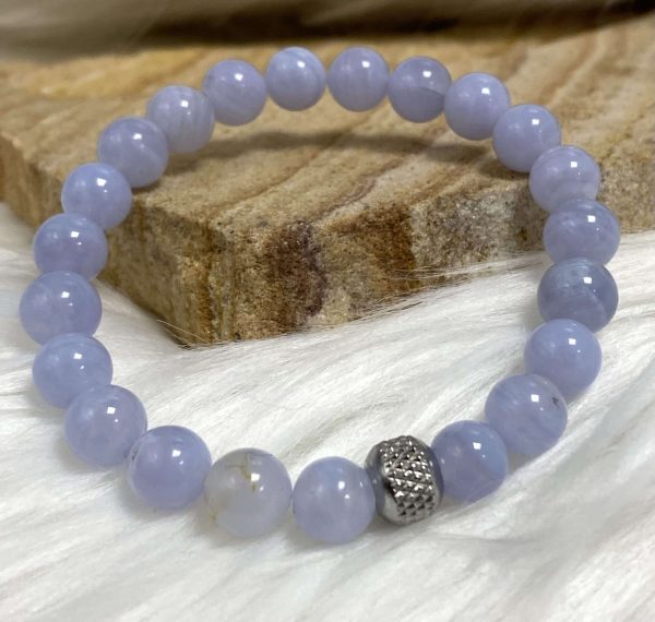 Bracelet calcédonite 8mm