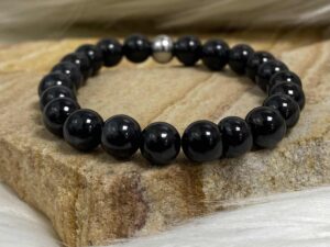 Bracelet jade noir 8mm