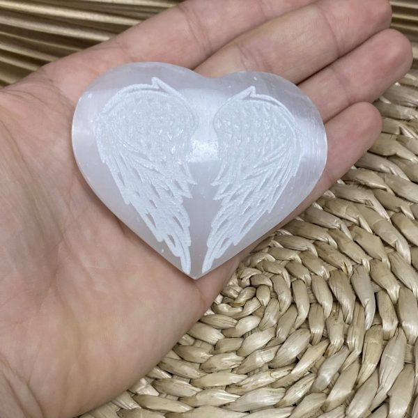 Cœur d'ange en sélénite