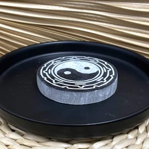 Palet yin yang en Sélénite