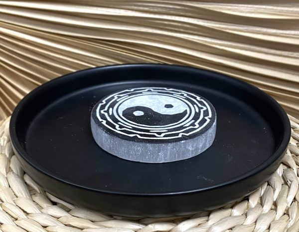 Palet yin yang en Sélénite