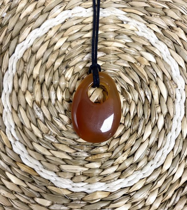 Pendentif Cornaline troué